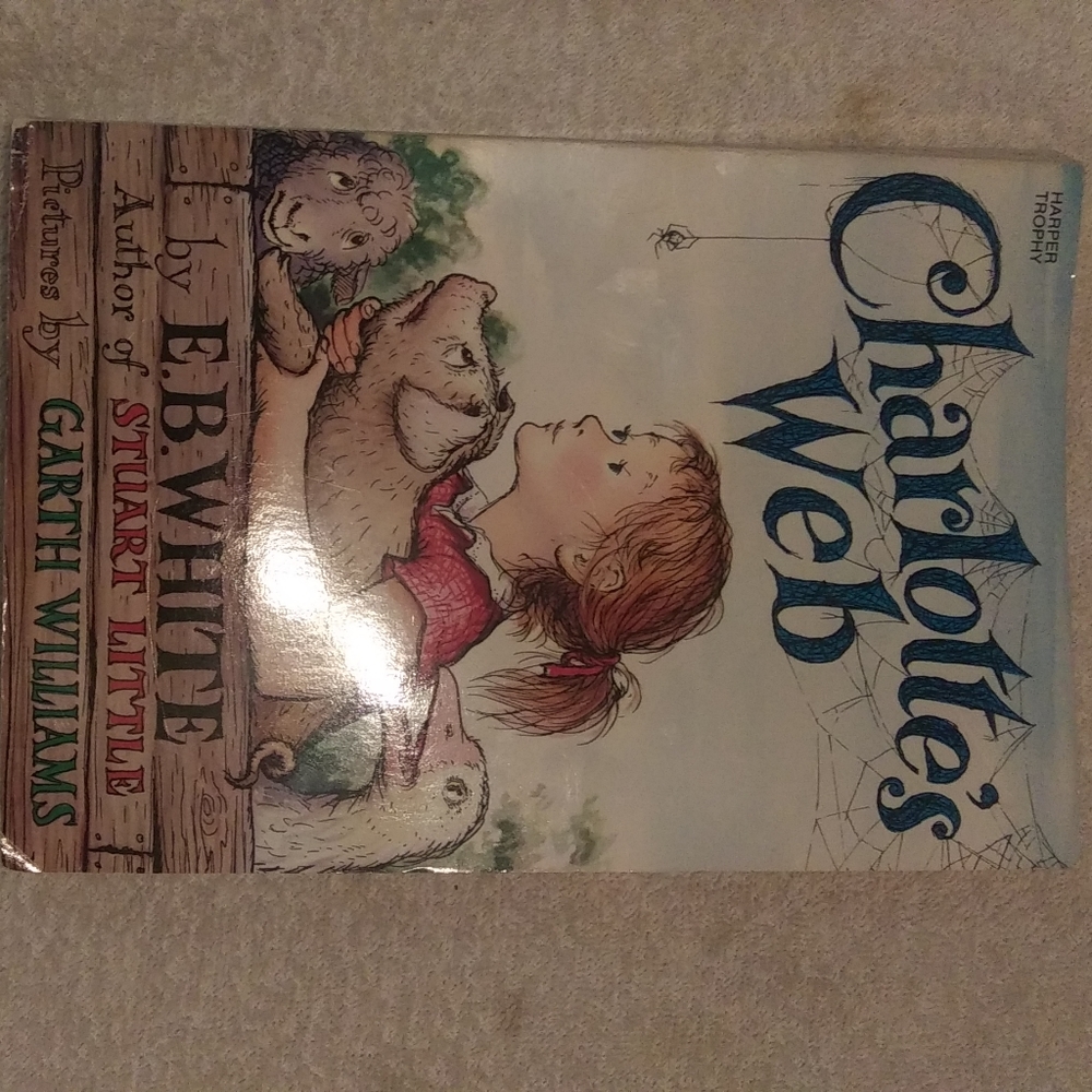 1980 Charolette's Web 2nd Print, E. B. White, vintage antiquated children's book